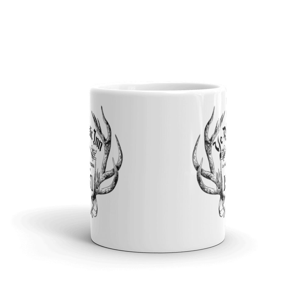 White glossy mug